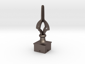 Signal Semaphore Finial (Open Cruciform)1:19 scale in Polished Bronzed-Silver Steel