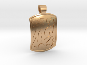 Ethnic comma-style [pendant] in Polished Bronze