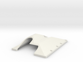 TF2 GCM LRT2 Trans/T-case Skid Plate LEFT SIDE in White Natural Versatile Plastic