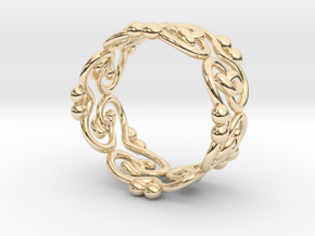 filigree ring in 14k Gold Plated Brass: 7 / 54