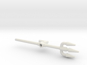 Octopunch Trident, 5mm in White Natural Versatile Plastic