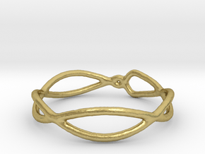 Ring 03 in Natural Brass