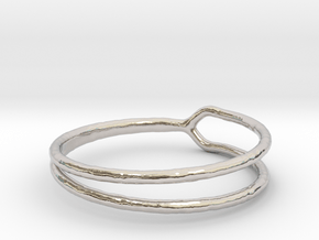 Ring 06 in Rhodium Plated Brass