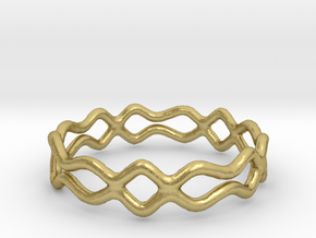 Ring 08 in Natural Brass