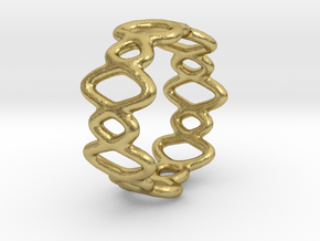 Ring 12 in Natural Brass