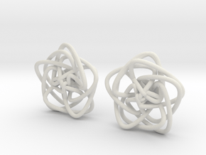 double knot studs in White Natural Versatile Plastic