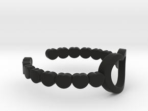 ring 03a in Black Natural Versatile Plastic