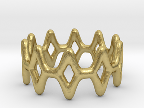 Ring 11 in Natural Brass