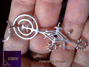 Armenian bronze n3 ( medium size ) in Polished Silver