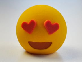 3D Emoji Love in Full Color Sandstone