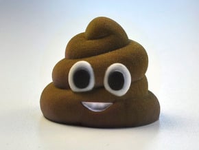 3D Emoji Mr. Poo in Full Color Sandstone