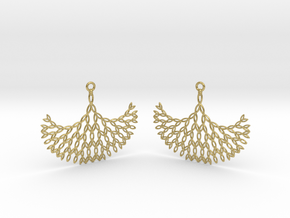 GT Earrings in Natural Brass