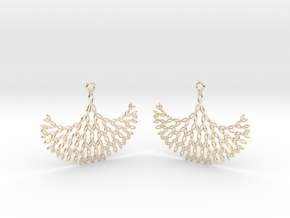 GT Earrings in 14k Gold Plated Brass
