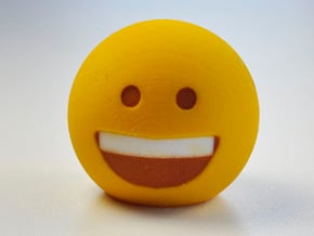 3D Emoji So Happy! in Full Color Sandstone