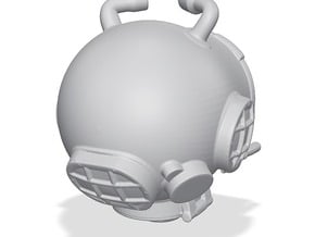 Miniature Diving Helmet in Tan Fine Detail Plastic