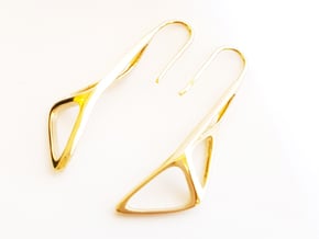 sWINGS Soft Structura, Earrings in 14K Yellow Gold
