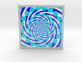 0178 Optical Illusion picture B (20cm) #004 in Glossy Full Color Sandstone