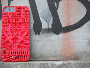 Compton iPhone 5 Cover in Red Processed Versatile Plastic