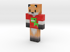 Christmas T-Rex Fox Skin | Minecraft toy in Natural Full Color Sandstone