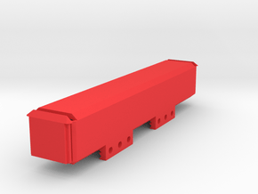 Stick Battery Box (150mm) in Red Processed Versatile Plastic