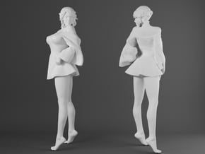 Skirt Girl-008-scale 1/32 in Clear Ultra Fine Detail Plastic