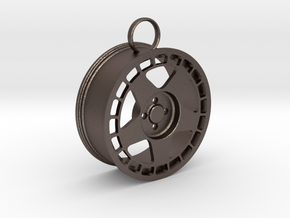 Fifteen52 Turbomatic wheel keychain in Polished Bronzed-Silver Steel