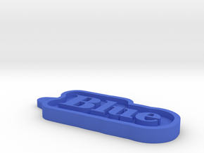 Blue Name Tag in Blue Processed Versatile Plastic