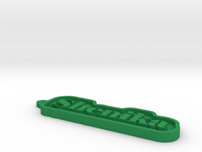 Shenika Name Tag in Green Processed Versatile Plastic