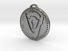 Hand of Argus Faction Medallion in Natural Silver