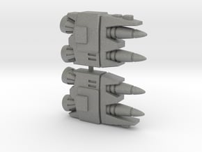 Overkill Missile Launchers (3mm, 5mm) in Gray PA12: Small