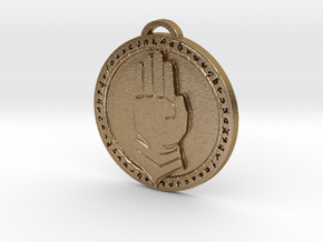 Silver Hand Faction Medallion in Polished Gold Steel