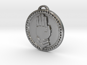 Silver Hand Faction Medallion in Natural Silver