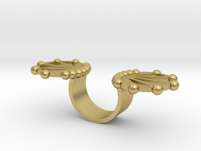 Future Ring in Natural Brass: Small