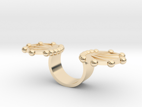 Future Ring in 14k Gold Plated Brass: Small