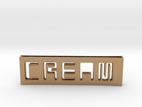 C.R.E.A.M. Moneyclip...so that Cash never dies OUT in Polished Brass