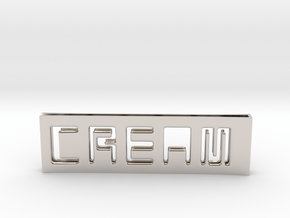 C.R.E.A.M. Moneyclip...so that Cash never dies OUT in Rhodium Plated Brass