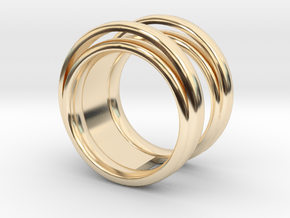 Luna ring  in 14k Gold Plated Brass