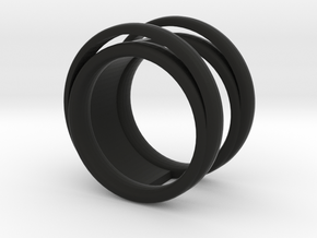 Luna ring  in Black Natural Versatile Plastic