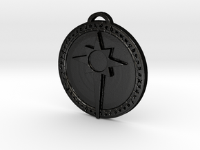 Argent Crusade Faction Medallion in Matte Black Steel