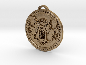 Death Knight Class Medallion in Polished Gold Steel