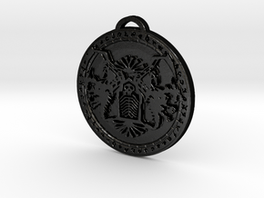 Death Knight Class Medallion in Matte Black Steel