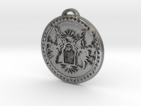 Death Knight Class Medallion in Natural Silver