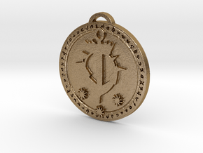 Kul Tiras Faction Medallion (Original) in Polished Gold Steel