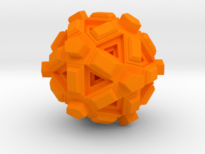 Amaze-ball in Orange Processed Versatile Plastic