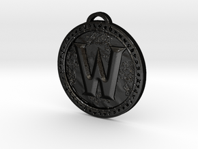 World of Warcraft Medallion in Matte Black Steel