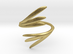 Embrace Ring in Natural Brass