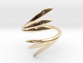Embrace Ring in 14k Gold Plated Brass