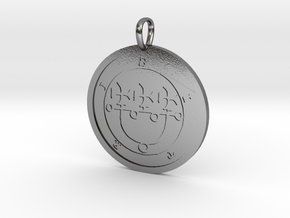 Sitri Medallion in Polished Silver