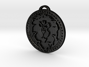 Alliance Faction Medallion in Matte Black Steel
