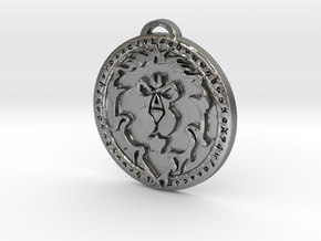 Alliance Faction Medallion in Natural Silver